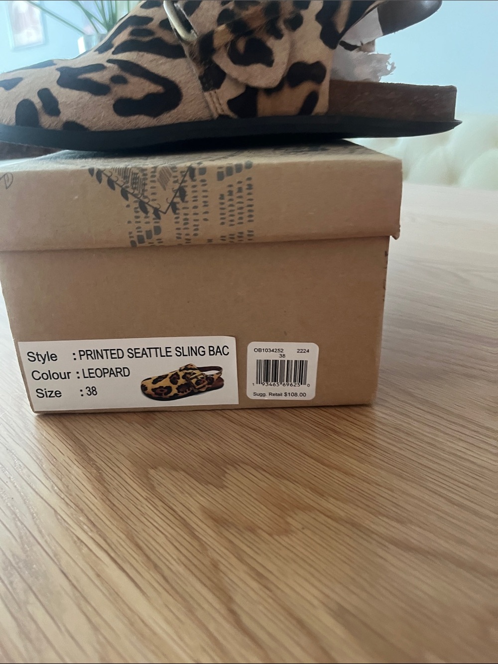 Free People Leopard Print Slingback Clogs - Brown & Black - Picture 6 of 6